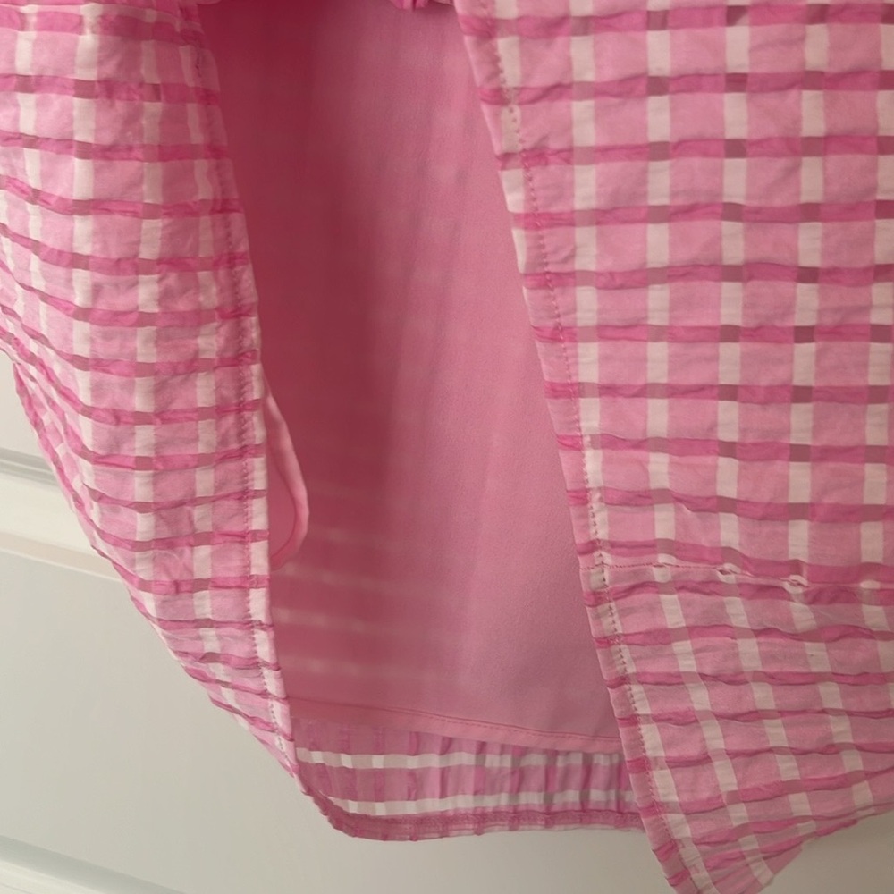 Davi & Dani Pink Gingham Top - Picture 5 of 6